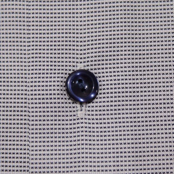 Eton NWT Dress Shirt Size 38 15 Slim Fit in Blue / White 100% Cotton